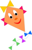 Smiling Kite Clip Art